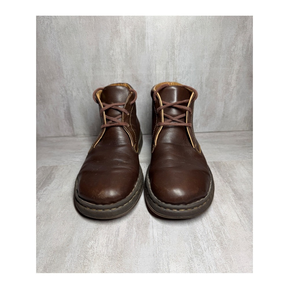 Born Hemlock Mens Brown Leather Chukka Desert Boots Lace Up MNG5 Handcrafted